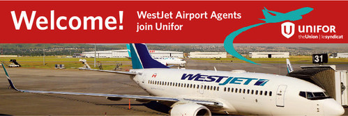 WestJet Airport Agents join Unifor (CNW Group/Unifor)
