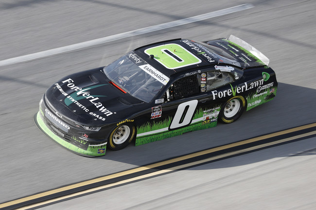 The number 0 Camaro sponsored by ForeverLawn will be driven by Jeffrey Earnhardt in the May 21 NASCAR Xfinity race in Austin, TX.