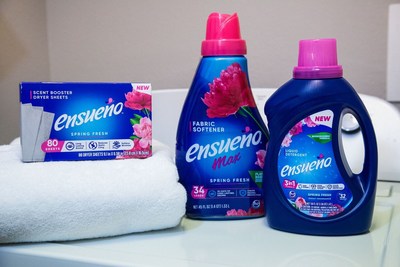 AlEn USA introduces Ensueño® Liquid Laundry Detergent and Ensueño™ Scent Booster Dryer Sheets to create a complete laundry care solution with its Ensueño® Liquid Fabric Softener. When used together in every step of the laundry process, consumers can expect better performance with higher aroma intensity for longer-lasting freshness in their clothes. Available at select retailers nationwide.