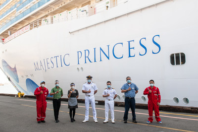 Majestic Princess Crew Members Receive COVID-19 Vaccines at The Port of Los Angeles World Cruise Center