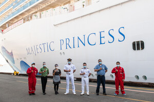 Majestic Princess Crew Members Receive COVID-19 Vaccines At The Port Of Los Angeles World Cruise Center