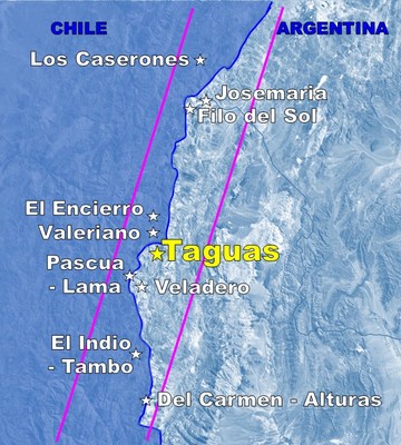 Figure 1. Location of the Taguas Property 