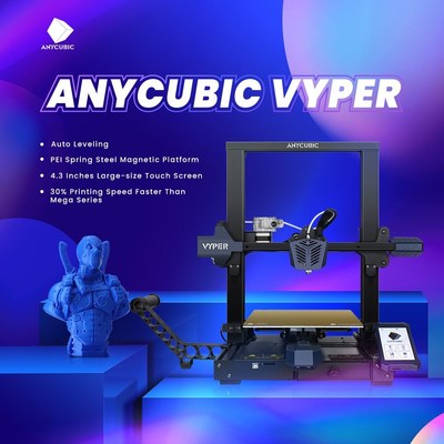 Anycubic to Launch Vyper, a Fully Auto-Leveling FDM 3D Printer that Innovates the 3D Printing Workflow