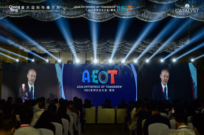Vanke Group Founder and Honorary Chairman of the Board of Directors Wang Shi gives a keynote speech at the Asian Enterprise of Tomorrow Conference held in Southwest China’s Chongqing Municipality on May 21st. (iChongqing photo) (PRNewsfoto/iChongqing)