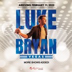 Luke Bryan Adds Three More Dates To February 2022 Headliner Engagement At The Theatre At Resorts World Las Vegas