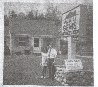Jim and Ann Marie Dunn at their original House of Gems, before it grew to become J.R. Dunn Jewelers