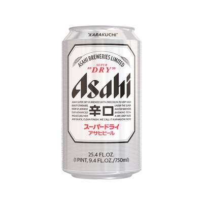 Asahi Super Dry Debuts New 25.4oz Can