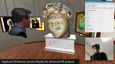 SightLab VR features Session Replay for advanced VR analysis