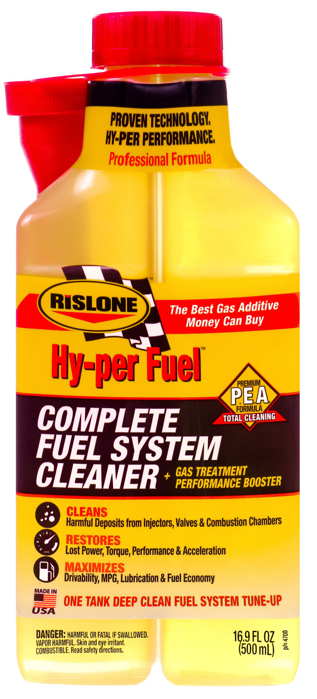 Rislone®, America’s best-selling engine treatment brand for 100 years, is helping drivers fight back against rising gas prices and save money by offering a $5 rebate – 40 percent or more off retail prices – on its most popular gasoline additive. Rislone Hy-per Fuel® Complete Fuel System Cleaner combines six fuel additives, including P.E.A., in one dual-cavity bottle to deliver improved fuel economy, engine power and performance. Visit rislone.com/offers to get started.