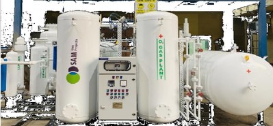 Image of an oxygen generation plant from one of Sewa's suppliers