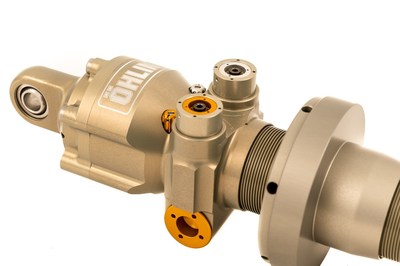 Öhlins TTR with integrated adjustable compression blow-off valve