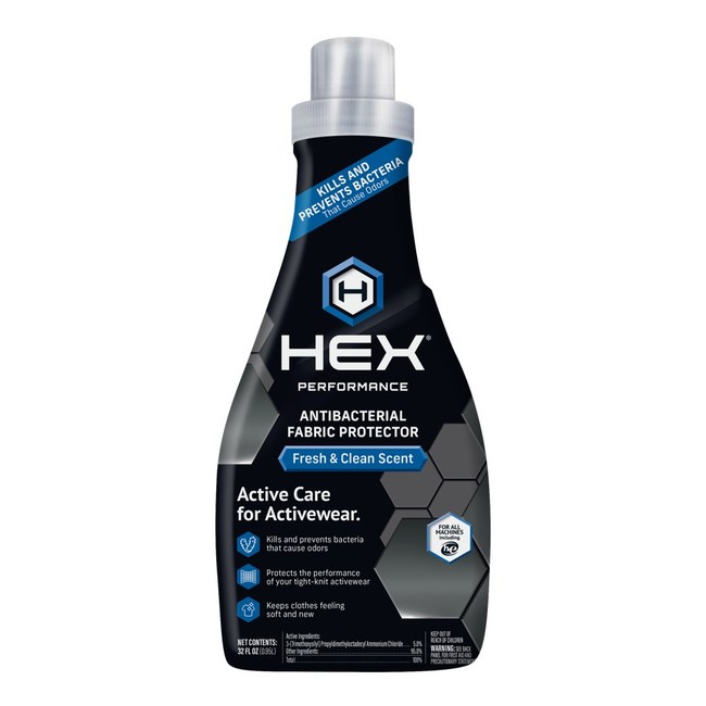 HEX Performance Disrupts Laundry Category with World's First EPA-Approved Antibacterial Fabric Protector for Activewear