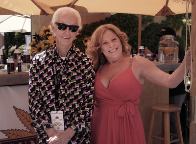 Robby Krieger of the Doors and Petrie Alexandra Williams at Sunbrand