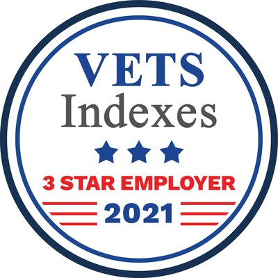 VETS Indexes 3-Star Employer Award Logo