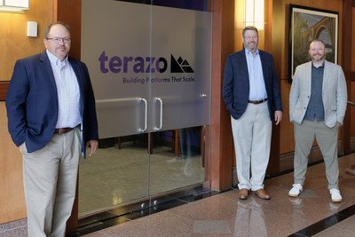 Left to right: Terazo Chief Executive Officer Mark Wensell, Chief Financial Officer George Boatright, and Chief Digital Officer Chris Busse
