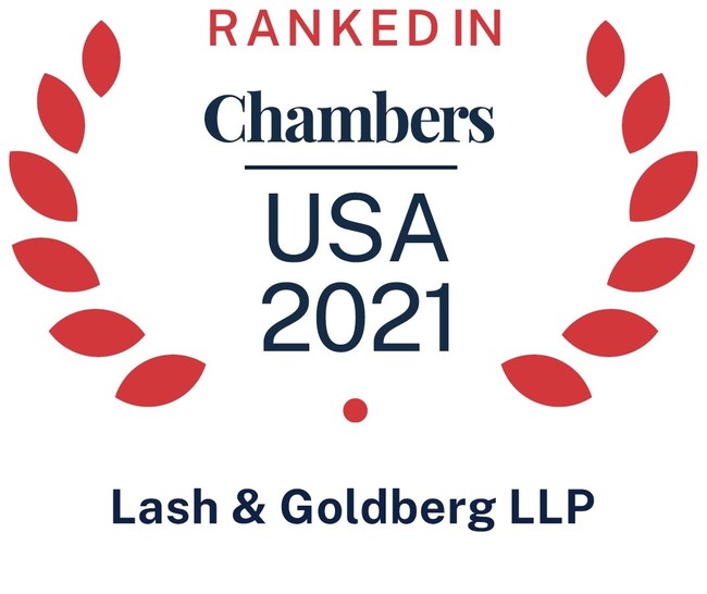 Ranked in Chambers USA 2021 - Lash & Goldberg LLP