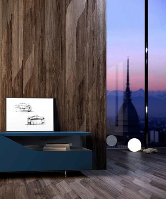 Miraggio, a new wooden floor collection designed by Pininfarina for Corà