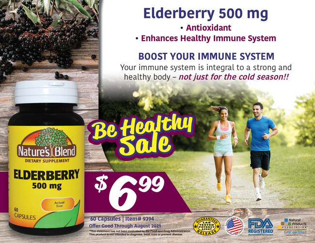 National Vitamin Company Announces That Elderberry 500mg is Now