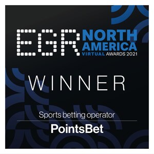 PointsBet Wins Top Sports Betting Operator Honors at EGR North America Awards 2021