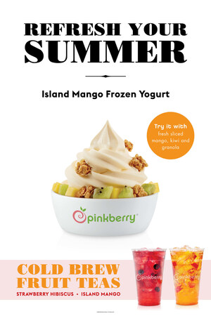 Pinkberry Welcomes Summer with Island Mango Frozen Yogurt and Cold Brew Fruit Teas