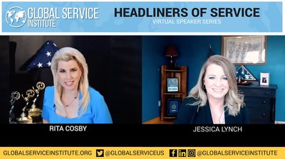 Global Service Institute Chair Rita Cosby interviews former U.S. Army soldier and prisoner of war Jessica Lynch.