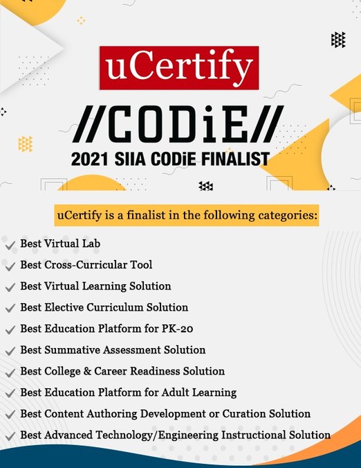 uCertify Is Finalist of the SIIA CODiE Awards 2021 - Vimarsana News