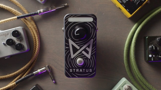 Stratus, the versatile and affordable guitar pedal from the future.