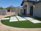 Synthetic Grass Creates a Lush Backyard Desert Oasis