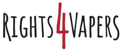 www.rights4vapers.com Logo (CNW Group/Rights 4 Vapers)