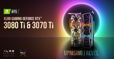 PNY GeForce RTX 3080 Ti and RTX 3070 Ti REVEL and UPRISING featuring EPIC-X RBG™ Editions