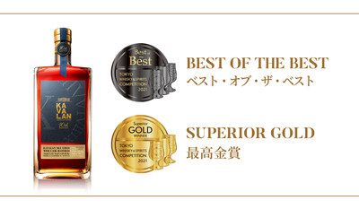El Kavalan 10th Anniversary Sky Gold Wine Cask Matured es "Best of the Best" entre los whiskies de malta en la TWSC 2021
