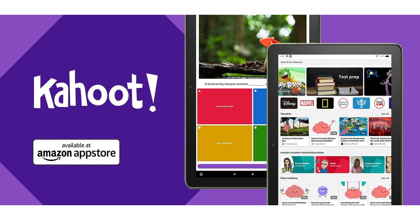 Kahoot Lands On The Amazon Appstore To Make Learning More Awesome