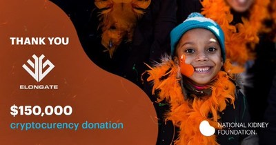 ELONGATE donates US$150,000 to the National Kidney Foundation.