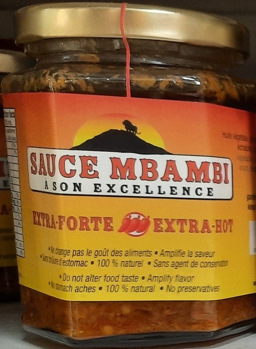 Sauce Mbambi Extra-forte (Groupe CNW/Ministère de l'Agriculture, des Pêcheries et de l'Alimentation)