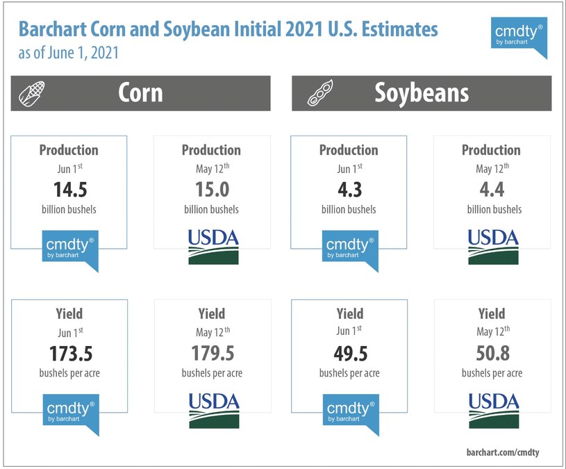 Barchart Forecasts Cut to USDA Corn Yield and Production Figures in Initial 2021 Production Estimates - Vimarsana News