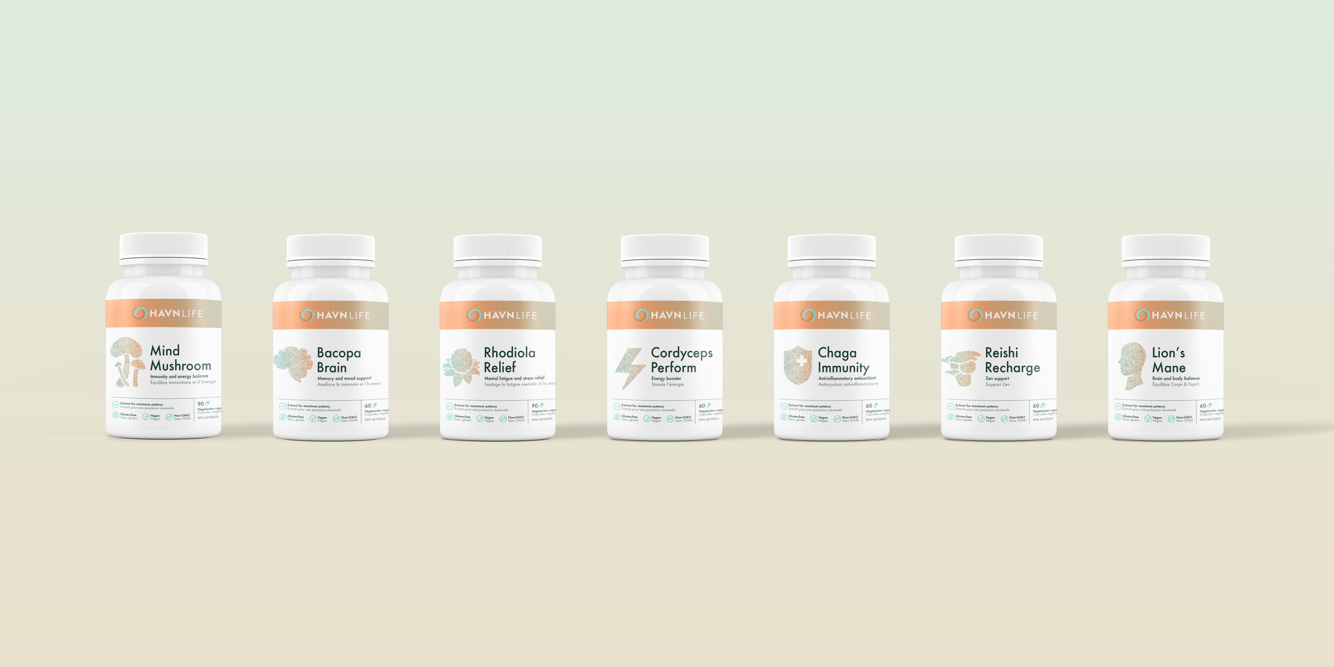 Seven new formulations that support brain health and immune function will be available online and at select retail locations starting June 3 (CNW Group/HAVN Life)
