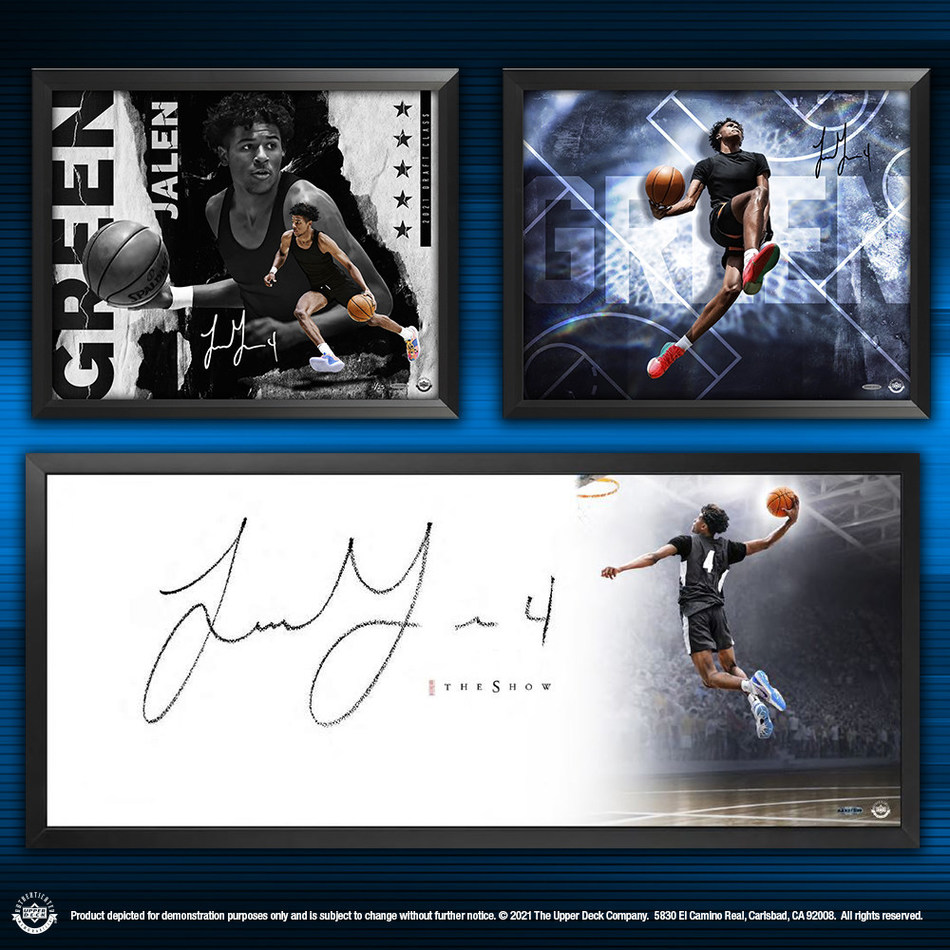 Upper Deck, the premier global sports and entertainment collectibles company, has announced the upcoming release of brand new autographed memorabilia of expected top Draft pick Jalen Green that will add to the company’s extensive portfolio of exclusive basketball memorabilia.