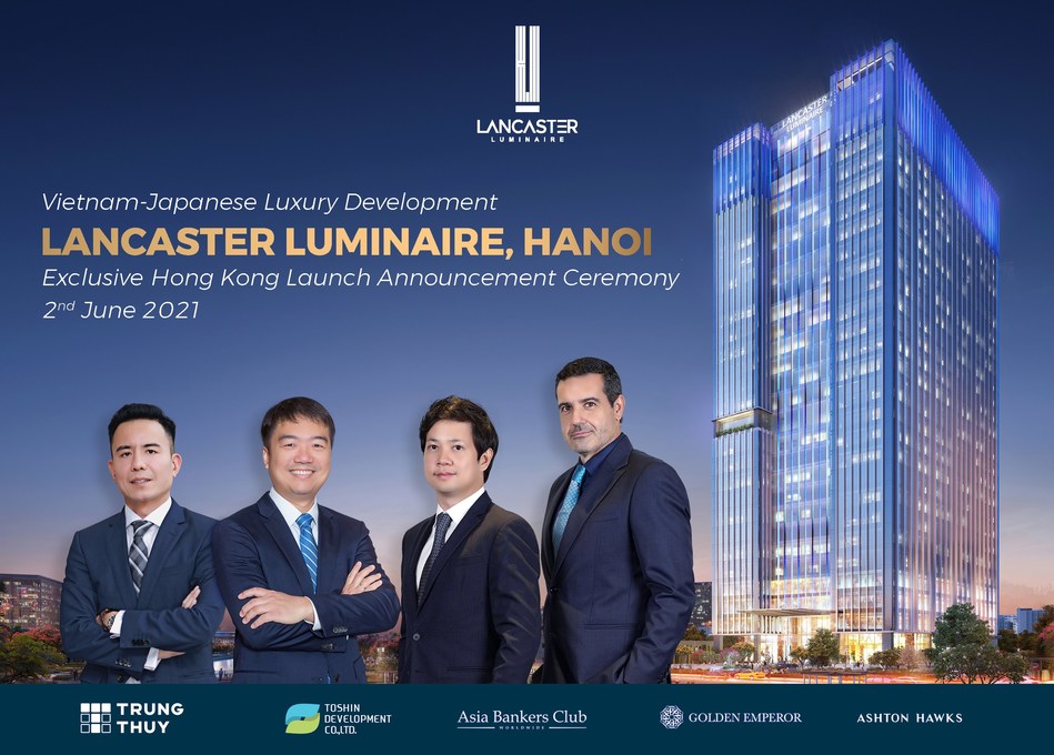 From the Left: Mr. Nguyen Manh Tien (Director – Marketing & Sales of Trung Thuy Group), Mr. Kingston Lai (Founder & CEO of Asia Bankers Club), Mr. Nguyen Trung Tin (CEO of Trung Thuy Group) and Mr. Bernad Lillo Vicente (Deputy General Director of Trung Thuy Group)