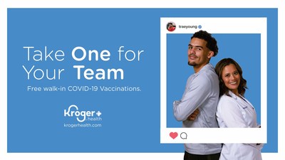Kroger Health Partners with Trae Young and Turner Sports to Help Drive COVID-19 Vaccinations in Atlanta.
