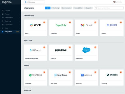 DNSFilter has partnered with Zapier for a new integration. DNSFilter understands that their customers work in other tools-and zaps (Zapier's name for an automated task) makes it easy. A user can set up a new zap in just minutes. Customers can now send zaps to the rest of their IT stack using data from DNSFilter.