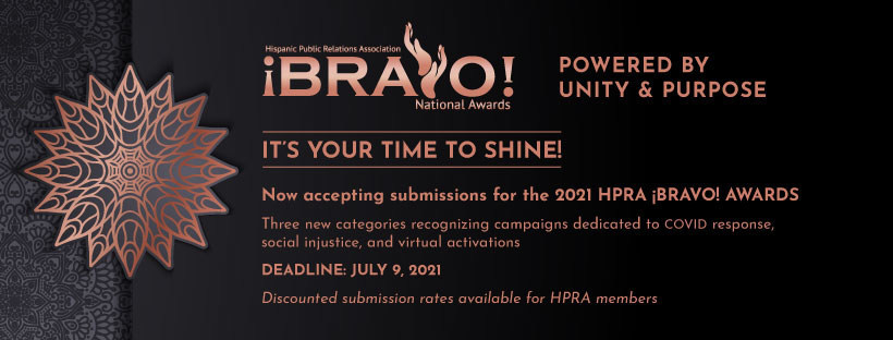 National Hispanic Public Relations Association Announces Call-For-Entries for the HPRA National ¡BRAVO! Awards - Vimarsana News