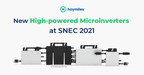 Hoymiles presenta su última línea de microinversores de alta potencia en la Exposición de Energía Fotovoltaica SNEC 2021