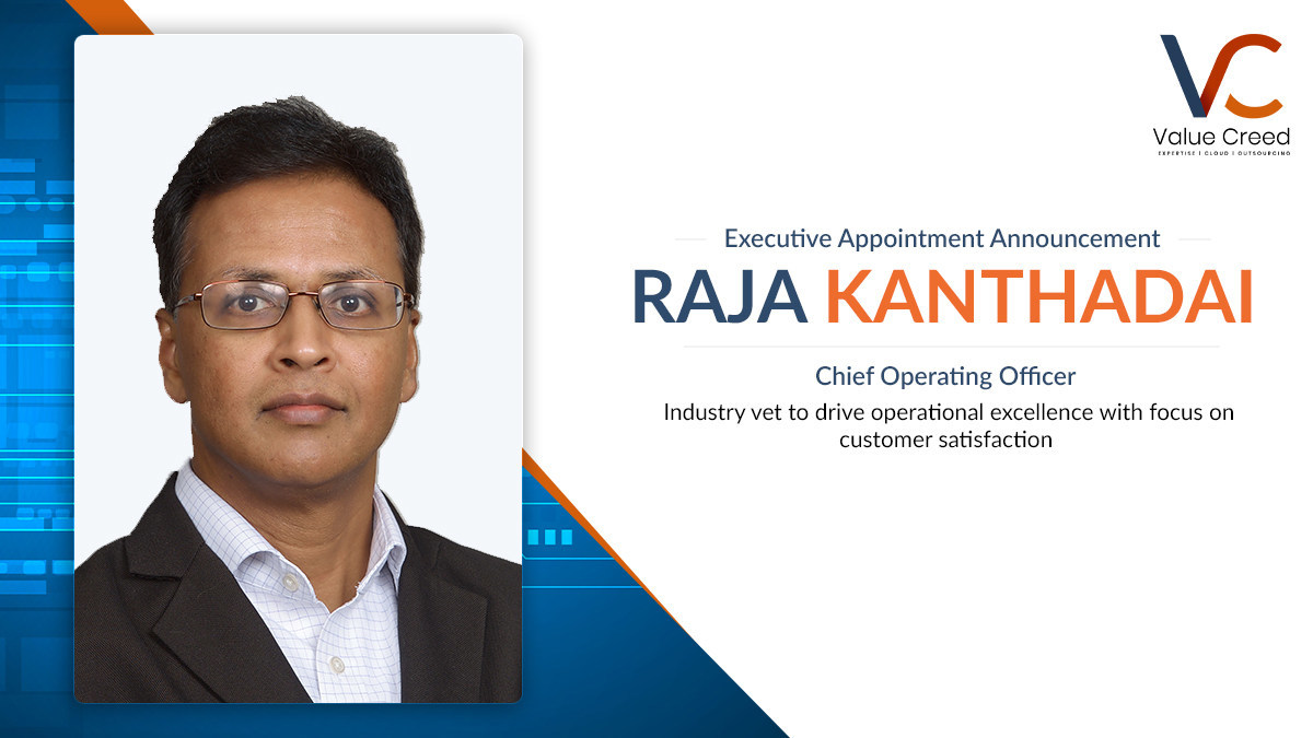 Value Creed Promotes Raja Kanthadai to COO - Vimarsana News