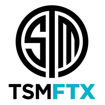 Tsm abstract technology logo design on black Vector Image