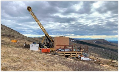 Figure 2. Drilling Now Underway at the Healy Project (CNW Group/Kenorland Minerals Ltd.)
