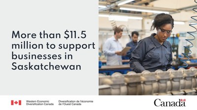 Federal funding provides a boost to Saskatchewan companies (CNW Group/Western Economic Diversification Canada)