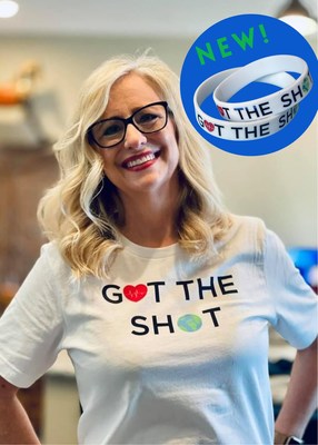 Founder Erica Bianco Ellis of the Original "Got the Shot" wristbands, shirts, and hats. Tell others "I am safe and I care about you too".<br />
Get yours at https://threadcessories.com or contact Erica for bulk or wholesale purchase. 20% of proceeds go to RNConnect Nurses Organizations.