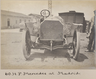 An early 1900s automobile from the photo albums of William K. Vanderbilt II kept at the Vanderbilt Museum, included in the 