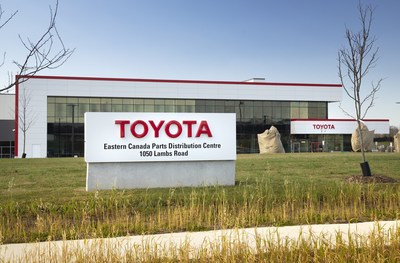 Toyota Canada’s new Eastern Canada Parts Distribution Centre (ECPDC) in Clarington, Ontario has achieved a Rick Hansen Foundation Accessibility Certified Gold rating for accessibility. (CNW Group/Toyota Canada Inc.)