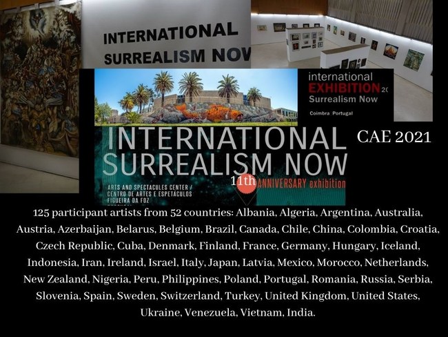 125 participant artists from 52 countries at the Center of Arts and Spectacle (CAE) Figueira da Foz in Portugal. June / July.